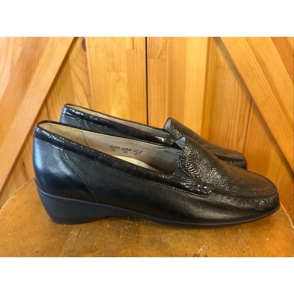 waldlaufer womens shoes Black Leather Size 6R